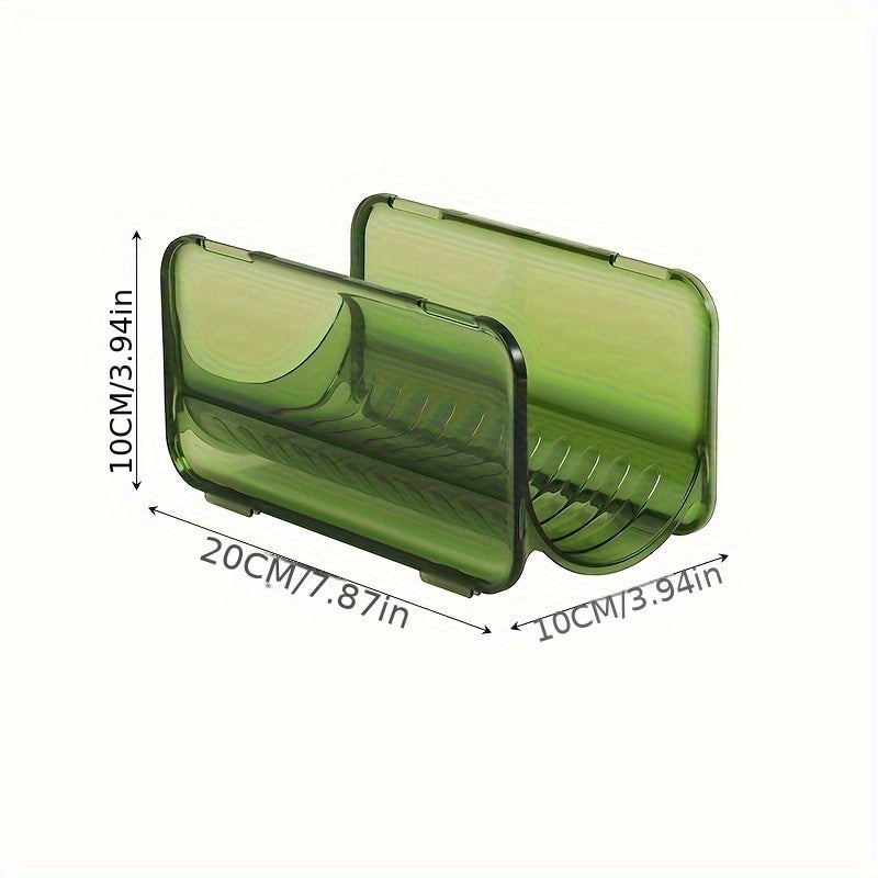1pc Portable Plastic Water Cup Rack Transparent Storage Rack Kitchen Organizer