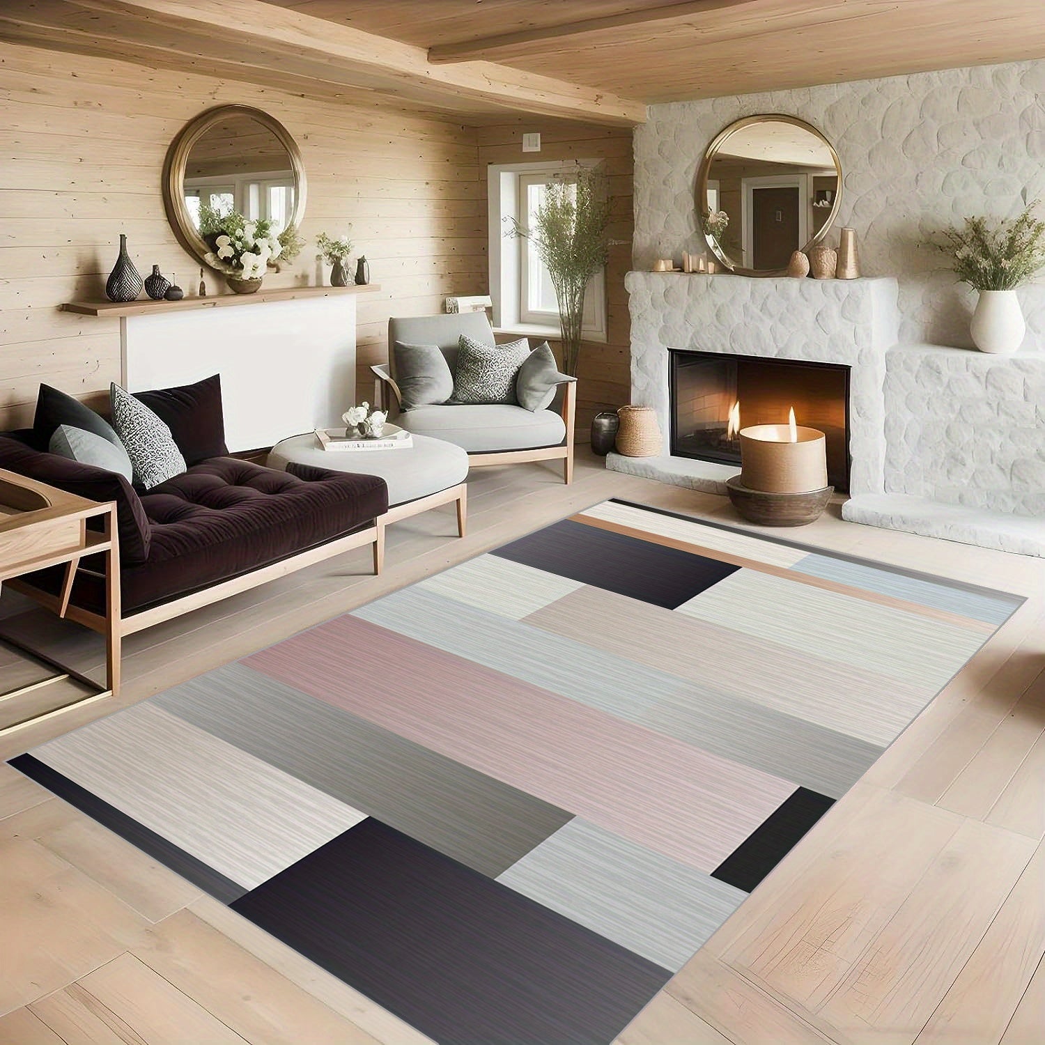 Modern Printed Area Rugs for Home Decoration