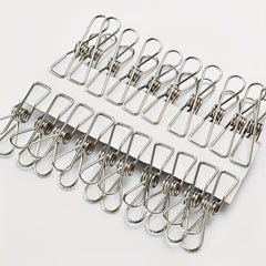 Stainless Steel Long Tail Clip With Hooks for Hanging Clothes Towel Gloves Sock
