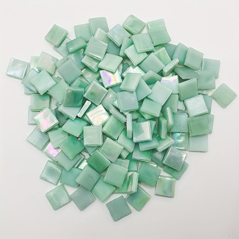 60pcs Light Green High Temp. Mosaic Ice Jade Hand DIY Decoration Art
