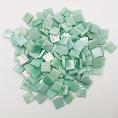 60pcs Light Green High Temp. Mosaic Ice Jade Hand DIY Decoration Art