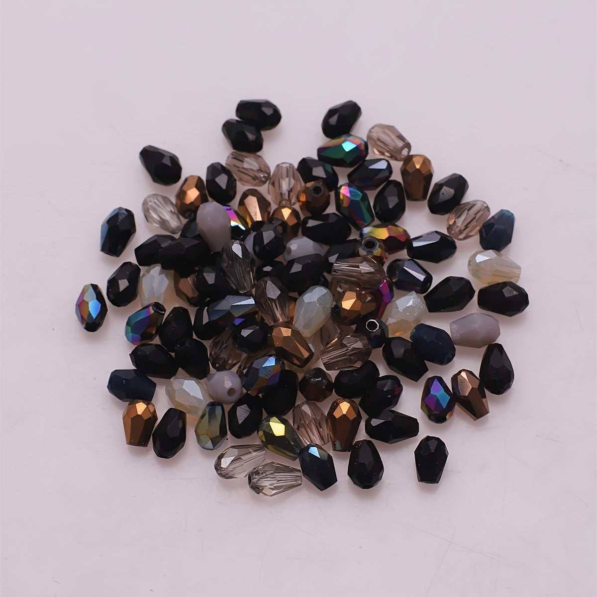 95Pcs Water Drop Crystal Glass Beads Set for Jewelry Making