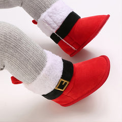 Christmas Baby Fleece Warm Snow Shoes Boots