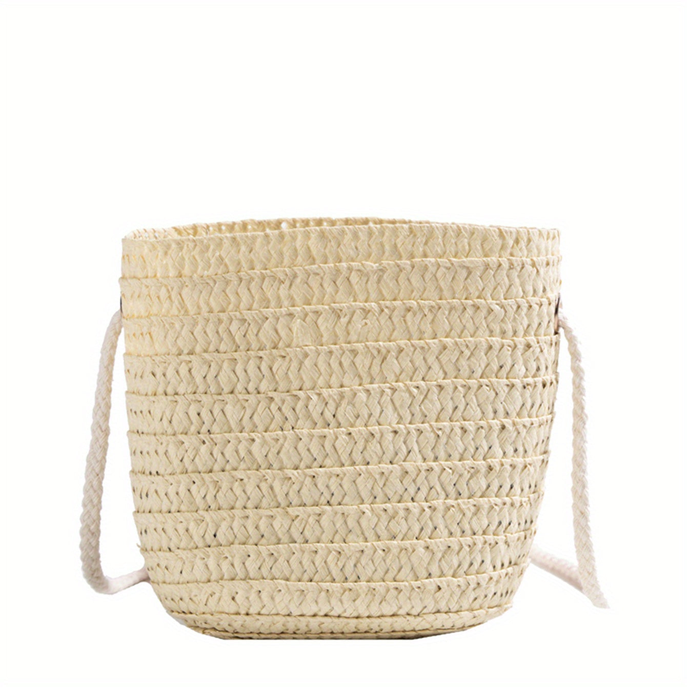 Kids Straw Woven Shoulder Bag Handbags Mini Coin Purse For Girls