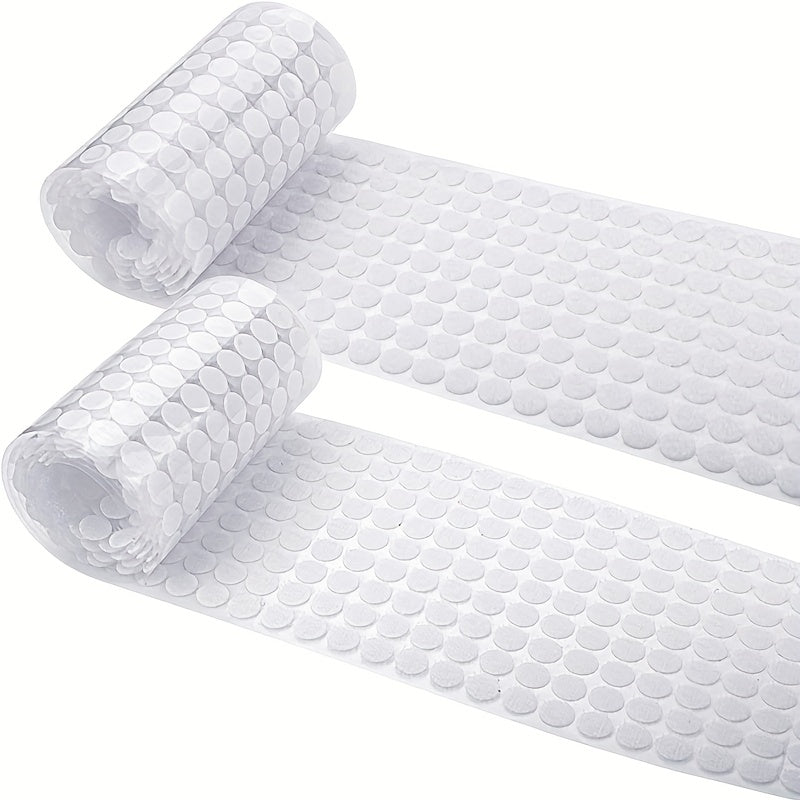 Self Adhesive Dots 850 Count 0.39 Inch Hook and Loop Coins Waterproof Adhesive