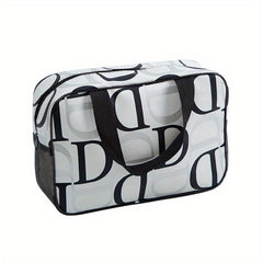 Large Capacity Waterproof Travel Makeup Bag with Handle for Men and Women