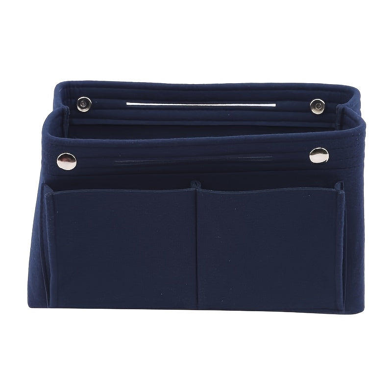 Felt Tote Organizer w/ Detachable Compartments Insert Bag In Bag
