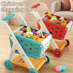 Ephemeral 26pcs Pretend Play Shopping Cart Kitchen Supermarket Cooking Toys