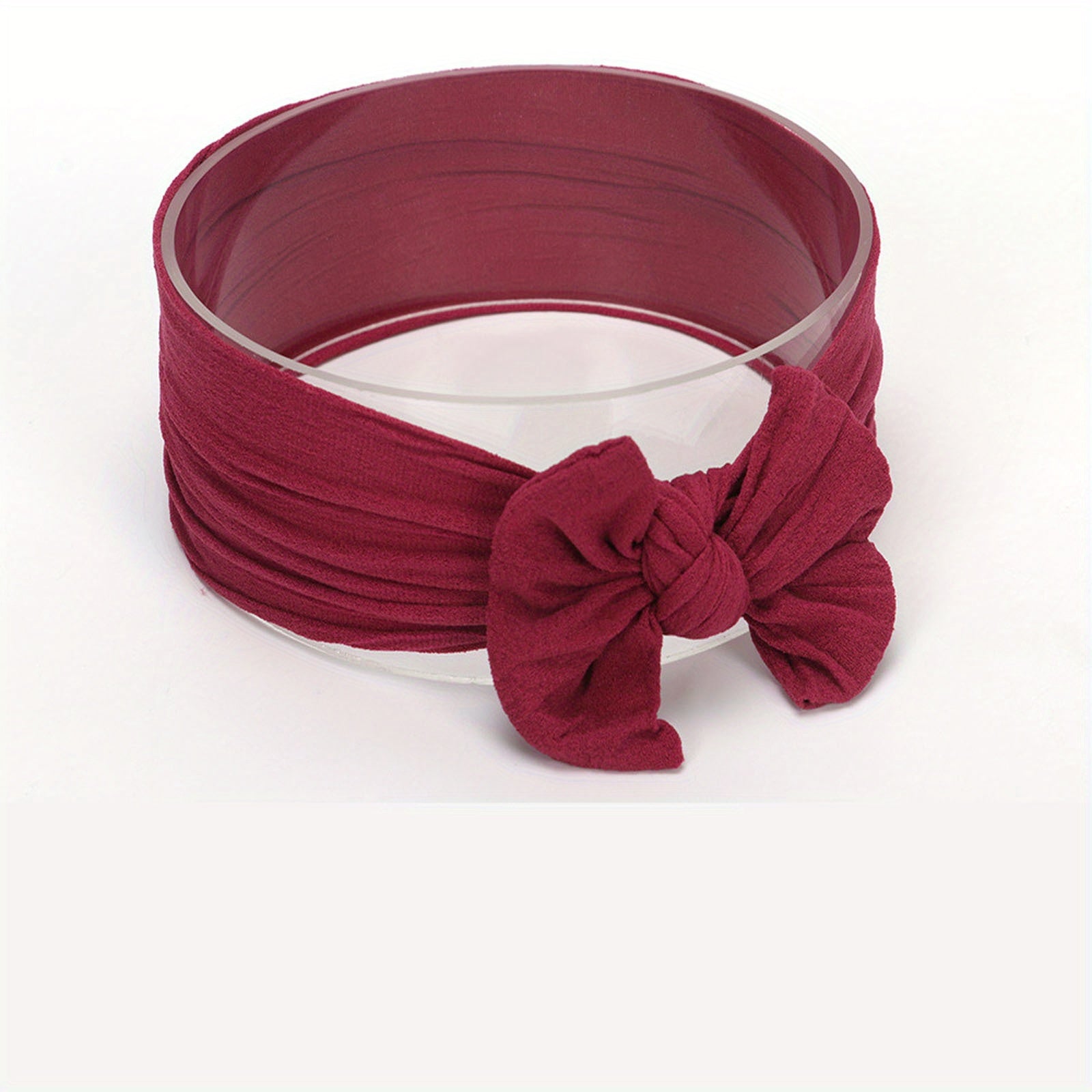 Cartoon Bow Nylon Headband for Baby Girls Photoshoots