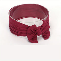 Cartoon Bow Nylon Headband for Baby Girls Photoshoots