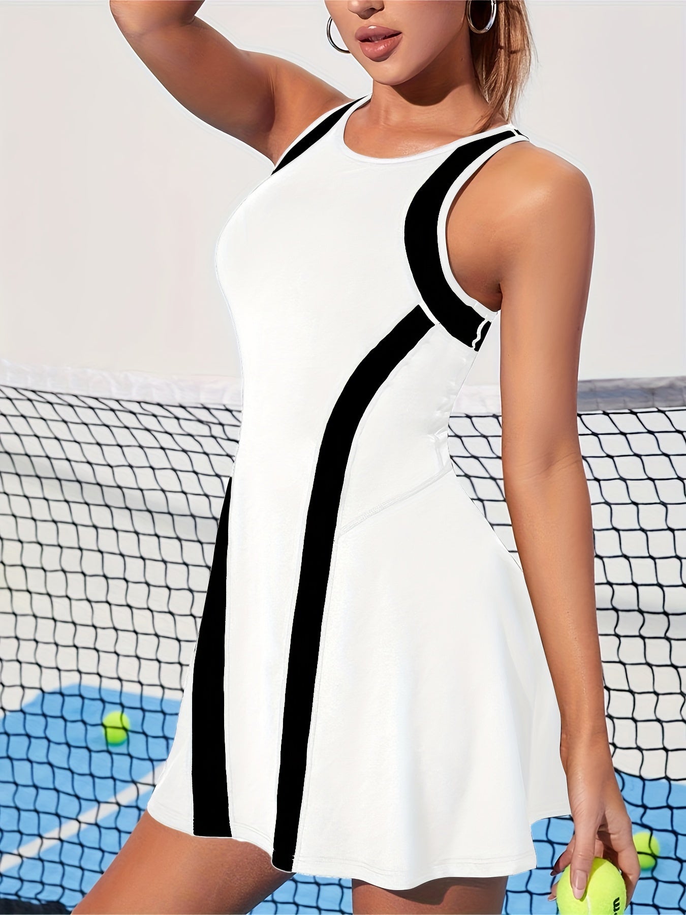 Quick Dry Active Dress with Contrast Binding