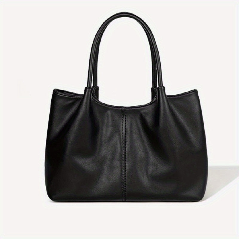 Minimalist Solid Tote Bag All Match Storage Hanmdbag Women's Handbag