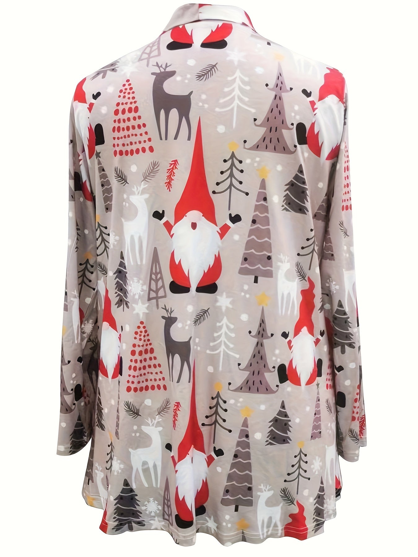 Graphic Print Long Sleeve Cardigan