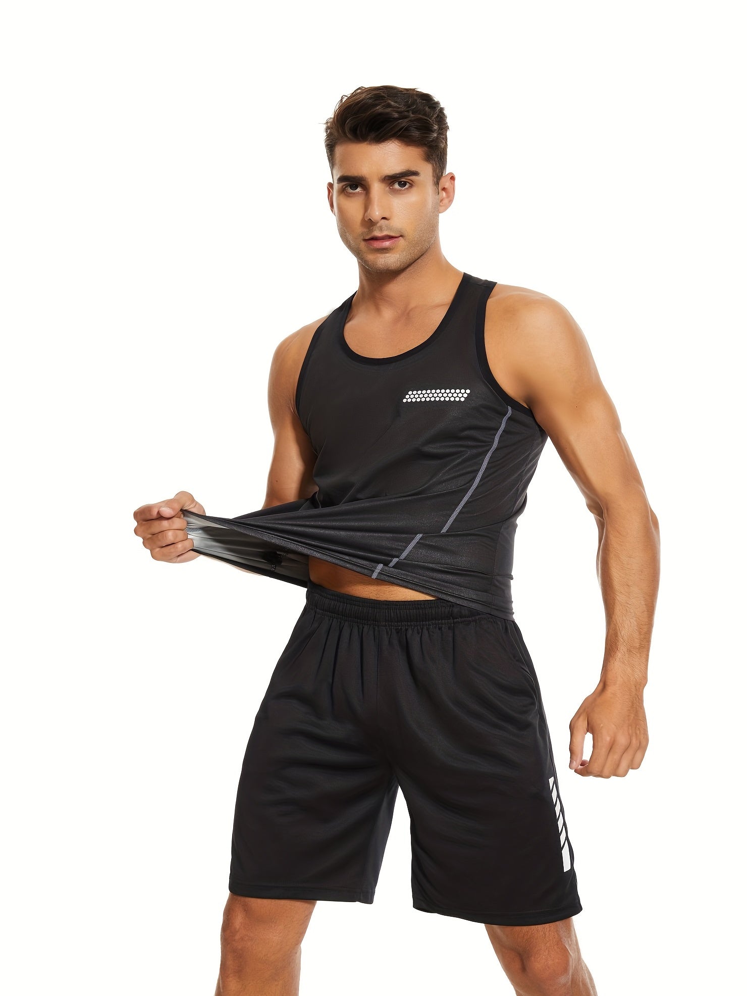 Men's Quick Dry Mesh Sleeveless Tank Top for Summer Gym Workout
