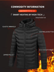 Men's USB Heating Lightweight Softshell Jacket For Fall Winter