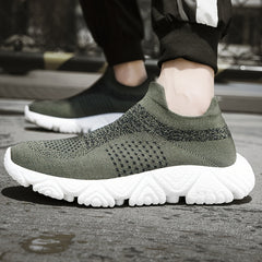 Men's Lightweight Running Shoes Outdoor Athletic Sock Sneakers