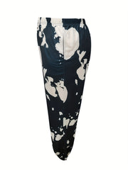 Printed Hooded Sweatshirt & Jogger Set