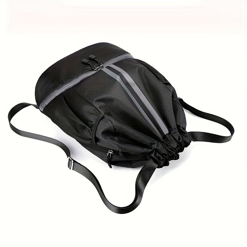 Dry Wet Separation Basketball Bag Drawstring Fitness Backpack