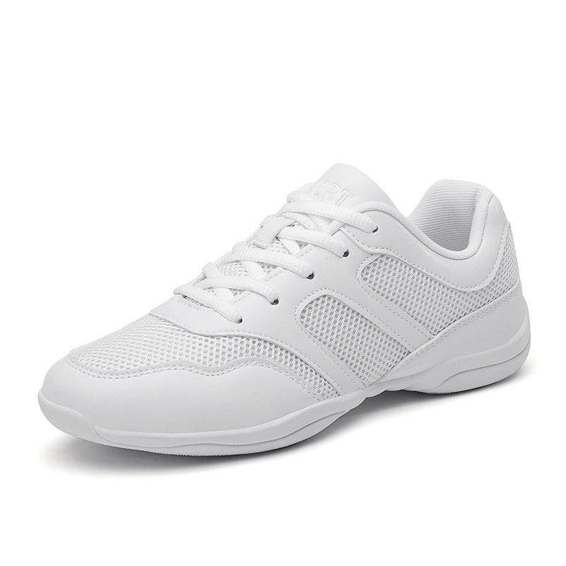Lace Up Mesh Flat Sneakers Competition Dance Shoes