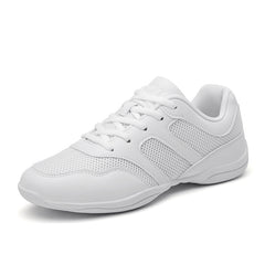 Lace Up Mesh Flat Sneakers Competition Dance Shoes