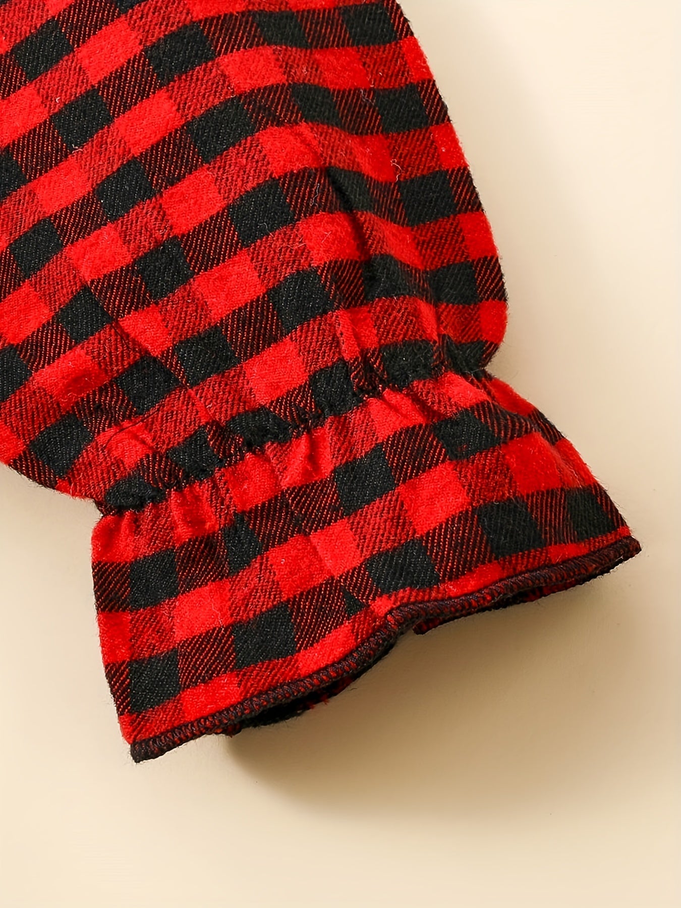 Girls' Plaid Double Breasted Tutu Dress For Christmas
