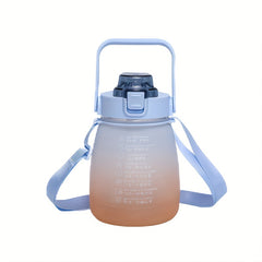 1300ml Gradient Water Cup With Handle Leakproof Large Capacity