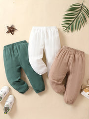 3pcs Breathable Comfy Pants Set for Baby Boys Girls