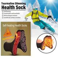 3 Pairs Warm Mid Calf Socks Health Care Massage Thermal Coldproof