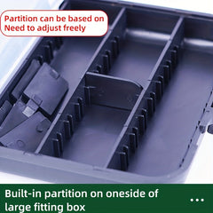 Waterproof Fishing Tackle Box 9 Compartments Portable Storage