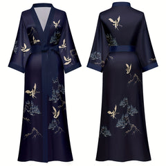 Ramadan Graphic Print Long Sleeve Bathrobe