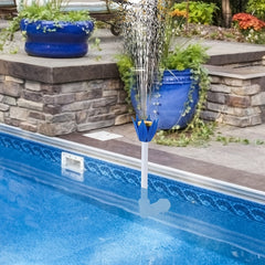 Adjustable Waterfall Pool Fountain Spray Above & In Ground Swimming Pool Waterfa