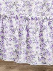 Girls Floral Short Sleeve Summer Dress