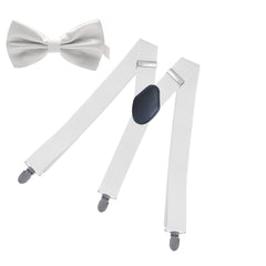Men's Adjustable Elastic Heavy Duty Suspenders - Y Shape - 3 Clips
