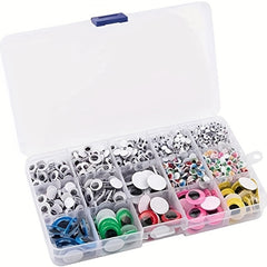 Self Adhesive Doll Eyes Wiggle Glue Eyes for DIY Crafts