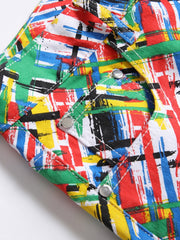 Men's Colorful Straight Wash Denim Jeans With Pockets