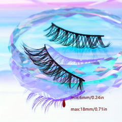 4 Pairs Fishtail False Eyelashes 18mm Tail Fluffy Volumized Cross Lashes