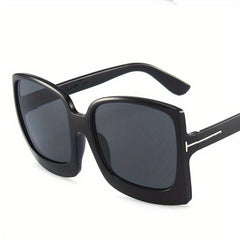 Oversized Square Sunglasses Minimalistic Thick Frame Glasses