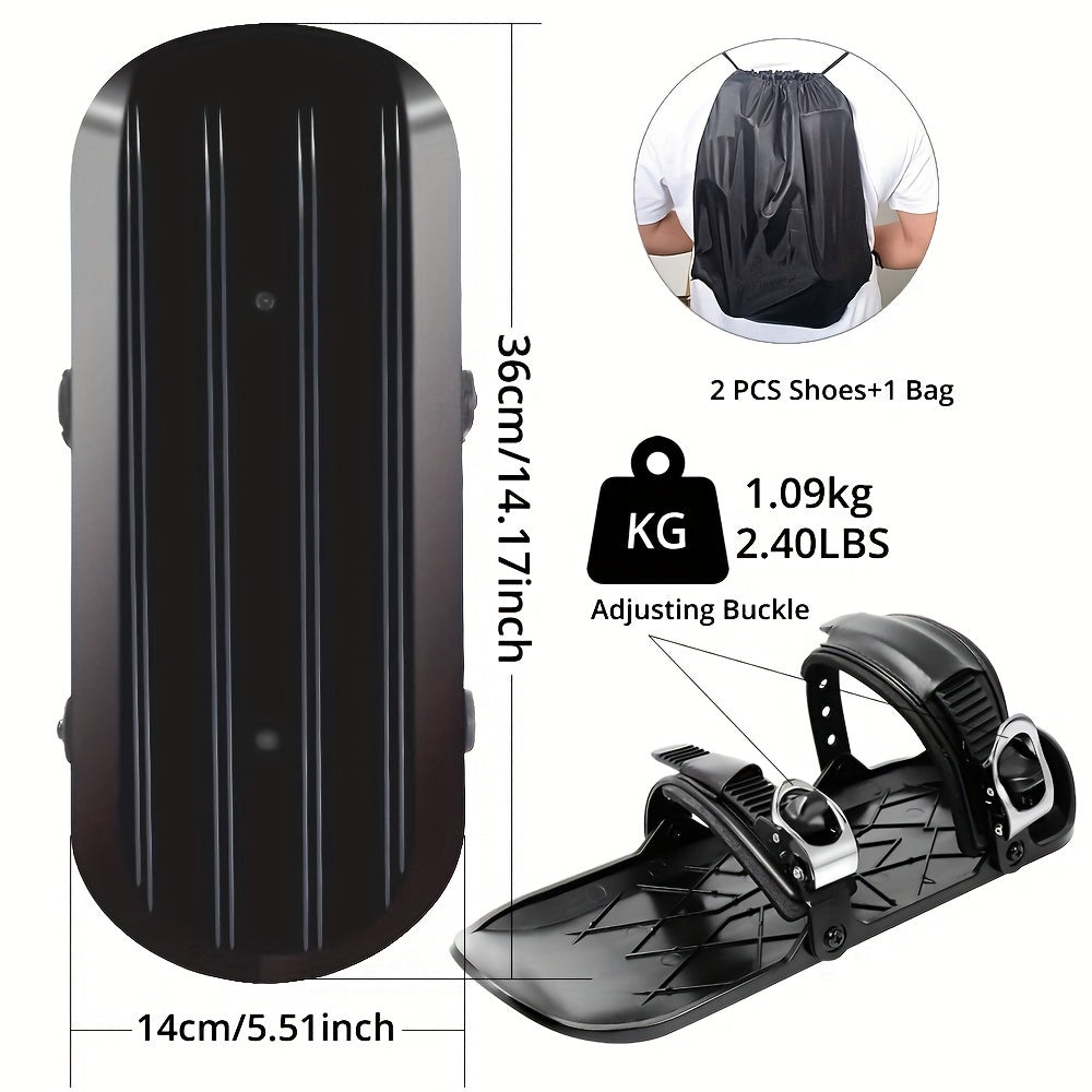Adjustable Mini Skiing & Skating Snow Shoes Small Snowboard Sports Skiing Boots