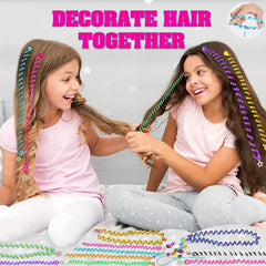 6pcs Girls Cartoon Twist Hair Clips for Party Performance