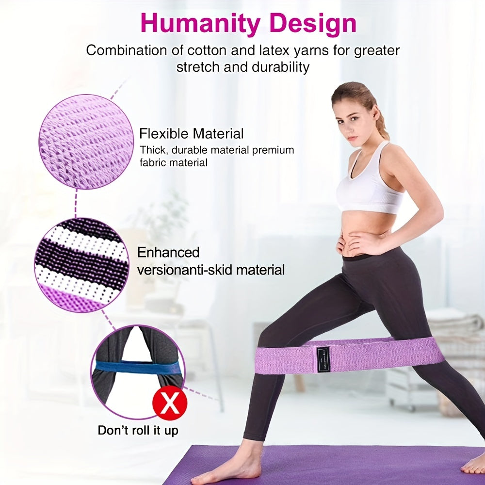 Polyester Squats Hip Training Circle Fitness Resistance Tension Cloth Belt