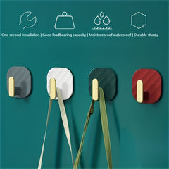 Adhesive Hooks for Hanging Clothes and Towels - Set of 4