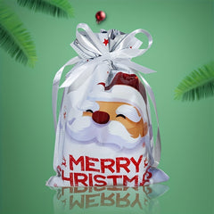 Christmas Drawstring Gift Bag Santa Claus Candy Bag 1pc