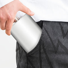 Portable Stainless Steel Liquor Hip Flask for Outdoor Adventures