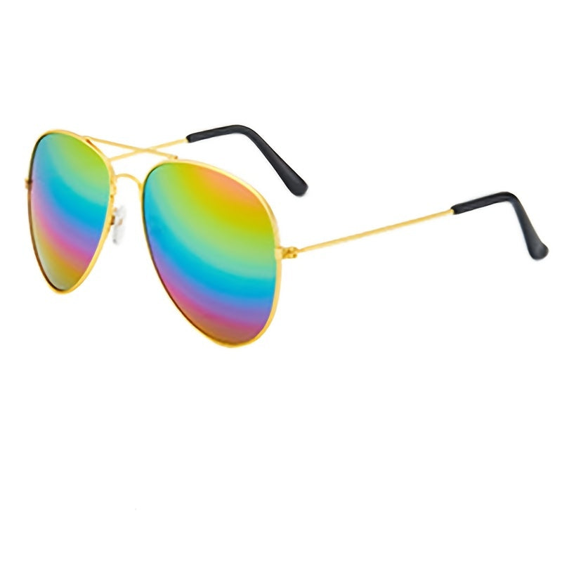 Men's Polarized Sunglasses Metal Frame Frog Mirror 3025 Glass Lens