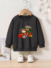 OERYUI Girl Christmas Sweatshirt Crew Neck Long Sleeve Kids