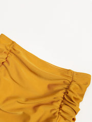 2pcs Girls Sweet Swimsuit Ruffle Trim Top Shorts Kids Clothes For Summer