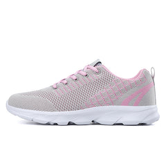 Women's Comfortable Lace Up Running Shoes Low Top Sports Sneakers