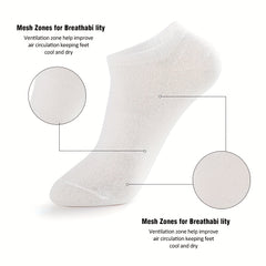 6 Pairs Women's Soft Lightweight Sports Ankle Socks
