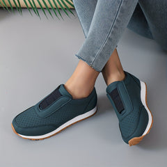 Women's Hollow Out Slip On Sneakers Breathable Outdoor Shoes