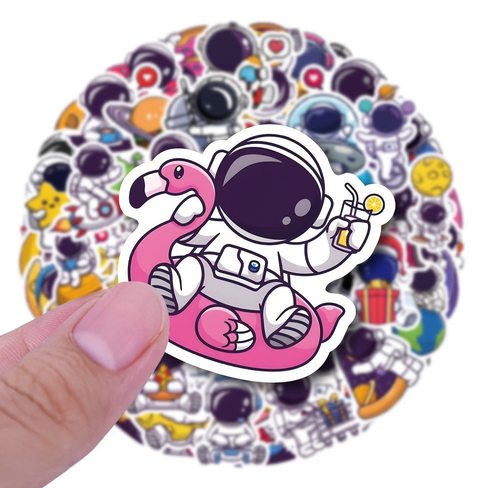 61pcs Astronaut Stickers Spaceman Decals for Water Bottles Laptop